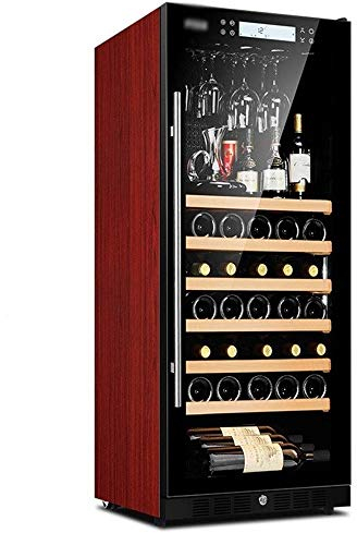 ATAAY Enfriador de Vino para 48 Botellas, enfriado por Aire Independiente Integrado sin Escarcha/purificación de aniones/Funcionamiento silencioso/Panel de Control táctil con polea