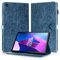 Rostsant Custodia Lenovo Tab M10 Plus 3a Generazione 10.6（TB-125F/TB-128F）Cover in Pelle PU Portafoglio Magnetico con Portapenne Cover Tablet per Lenovo Tab M10 Plus 3rd Gen 10.6 2022- Blu