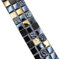 Mosaik Borde schwarz mit gold Glasmosaik Naturstein glänzend Quadrat Wand Küche Bad