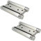 LC LICTOP 4 Heavty Duty Stainless Steel Door Swing Self Closing Double Action Spring Hinges 2pcs