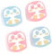 DLseego Thumb Grip Caps for Switch,Cute Penguin 3D Analog Joystick Cap,Soft Silicone Thumbsticks Caps Compatible with Switch Lite/OLED Joy Con,Blue and Pink