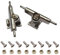 UNFAIRZQ Miniatur-Finger-Skateboard-Spielzeug-Ersatzteil, langlebige Lagerhalterung, universell für Fingerfigur, 1 Paar