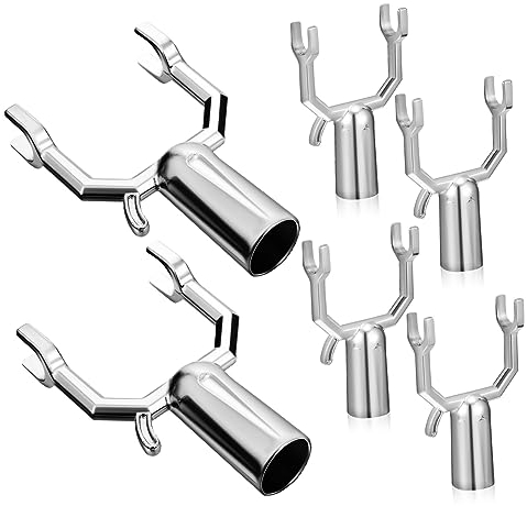 CIYODO 6pièces Kit Supports Branches Arbre Fruitier Alliage Aluminium Piquets De Fourche pour Stabiliser Et Protéger Arbres Jeunes Vergers Et Jardins