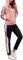 Litherday Jogginganzug Damen Lang Freizeitanzug Baumwolle Trainingsanzug Frauen Streifen Sportanzug, Rosa+Schwarz, S