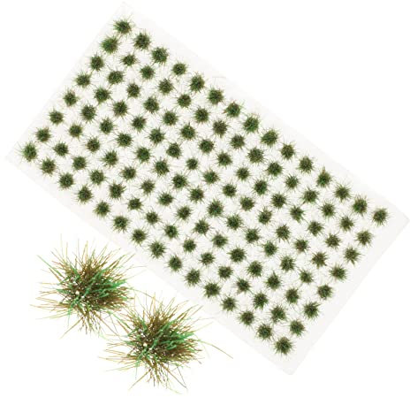 Milisten Model Grass Tuft Diorama Grass Miniature Terrains for Static Applicator
