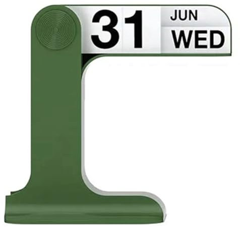 RIYAN Klappbarer Kalender, drehbarer Tischkalender, Kunst, , Ornamente, Heimdekoration, Teile für Wohnzimmer, Grün