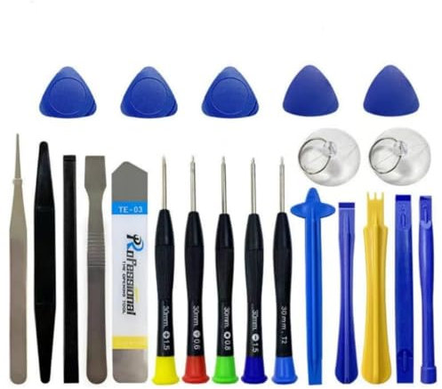 MEETOZ 22pcs Upgraded Version Electronics Repair Tool Kit, Replace Screen Battery Camera Small Electronics Open Pry Tool Kits Sets DIY, for Fix Phone/iPhone,Computer/PC,Tablet/Pad