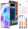 Écran LCD TFT pour Samsung Galaxy S10 G973 SM-G973F SM-G973U SM-G973W SM-G9730 Écran LCD de remplacement Écran tactile Digitizer Assemblée avec outils (6,1 pouces Noir)