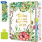 Diary 2025 Week to View A5 Academic Diary January-December 2025 (12 Months) Planner with Self-adhesive pen loop, Ruler Bookmark & Stickers
