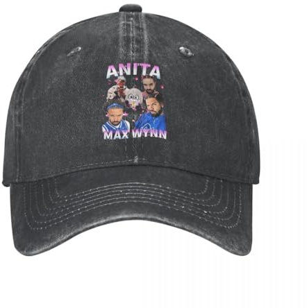 ORHFHVW Baseballkappe Classic Anita Max Wynn Unisex Stil Distressed Washed Sun Cap Outdoor Running Golf Hüte Cap Geburtstagsgeschenk