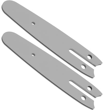 YINETTECH 2 Pieza de Barra de Cadena de Motosierra de 4 Pulgadas Placa Guía de Motosierra Eléctrica de Acero Al Manganeso para Mini Motosierra de Carga Manual Carpintería Recorte Jardín Motosierra