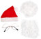 Holibanna 1 Weihnachtsmann-Zubehör Weihnachtsmann Cosplay Set Weihnachtsmann Kostümzubehör Set Weihnachten Weihnachtsmann Cosplay Requisiten Santa Bart Perücke Santa Schnurrbärte