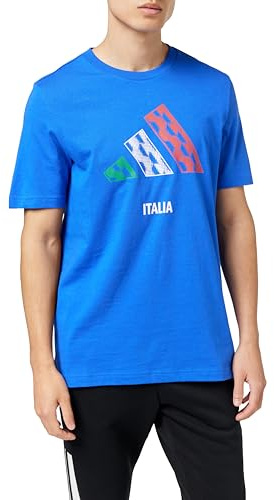 Adidas Unisex Italy 3BAR Logo Graphic T-Shirt