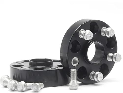 Spurverbreiterung Für Vw Für FOX Für GOLF 2 Stück 20/25/30/35/50mm Aluminium Legierung CNC Spurverbreiterungen Anzug PCD 5x100 CB 57,1 Auto Distanzscheiben(35mm Black)