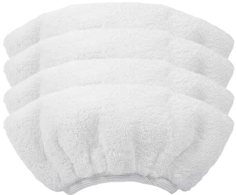 4 Pcs Microfibre Cloth Cover for Karcher Steam Cleaner, Washable Replacement Cloth Terry Steam Mop Pads Compatible with Karcher Steam Cleaner EasyFix SC2 SC3 SC4 SC5 Hand Nozzle Accessories