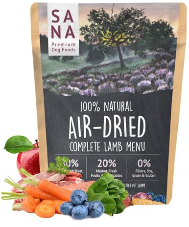 SANA Premium Dog Foods I Trockenbarf I Trockenbarf Menü Rind I 1-5 kg (1 kg, Lamm)