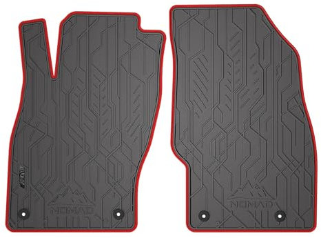 MOTOS Gummimatten vorne passend für Opel Adam 2012-2019 Robuste und Flexible Fussmatten Auto, kompatibel mit Befestigungssystem, Eingebaute Stopper, Praktische Ränder, rutschfeste Registerkarten