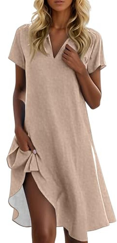 Commandes en Cours Robe Ete Femme Cocktail Plage Médiévale Taille Empire Voile De Coton Gothique Robe Fluide Femme De Cérémonie Abaya Dubai Luxe Prom Dress Tee Shirt Boheme (A10,L)