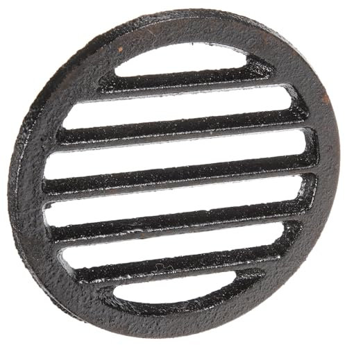 Operitacx Tapa De Desagüe De Suelo Redonda para Fregadero Tapa De Drenaje De Hierro Fundido Filtro De Colector De Pelos para Desagüe De Suelo De Garaje y Baño