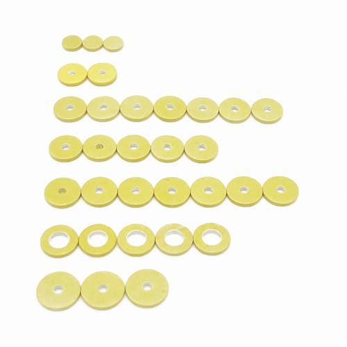 32 Deluxe-Flötenpolster Soundman® Universal-Polsterset Polster Querflöte Ringklappen - 32 Flute Pads
