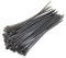 Small Standard Nylon Cable Ties 2.5mm in Width Zip Straps, Pack of 100 (2.5mm x 160mm, Grey)