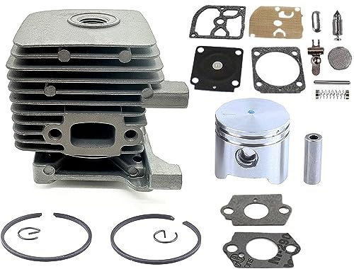 Hippotech 34mm Zylinderkolben mit Dichtungen und überholten Kits für STIHL FS55 FS45 BR45 KM55 HL45 HS45 HS55 Trimmer