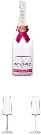 Moet Chandon Imperial ICE - Rose - Champagner 1,5 Liter + Stölzle Power Champagnerkelch 1 Stück - 1590029 + Stölzle Power Champagnerkelch 1 Stück - 1590029