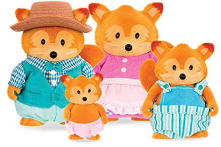 Li’l Woodzeez – Figuras de Animales – Juguete de Zorro – Figuras coleccionables – Juguetes Familia Zorro – 3 años +