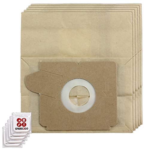 SPARES2GO Strong Dust Bags Compatible with Electrolux MEGA BOSS Z1035 Z1036 Vacuum cleaner (Pack of 5 + Freshener Tabs)