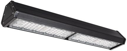 LEDKIA LIGHTING - Campana Lineal LED Industrial 100W | IP65 | 120lm/W | Regulable 1-10V | Sin Parpadeo | Uso Interior y Exterior, Blanco Frío 5000K, Aluminio