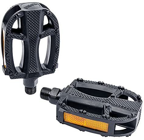 XLC Kinder-/Jugendpedal, schwarz, 9/16,Reflektor