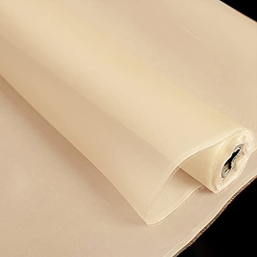 Yimihua Seidenorganza-Stoff,Organza Stoff Tüll Rolls Stoff Perfekt als Weihnachtsdekoration Stoff, Hochzeits- oder Partydekoration,140cm breit(Color:10#)