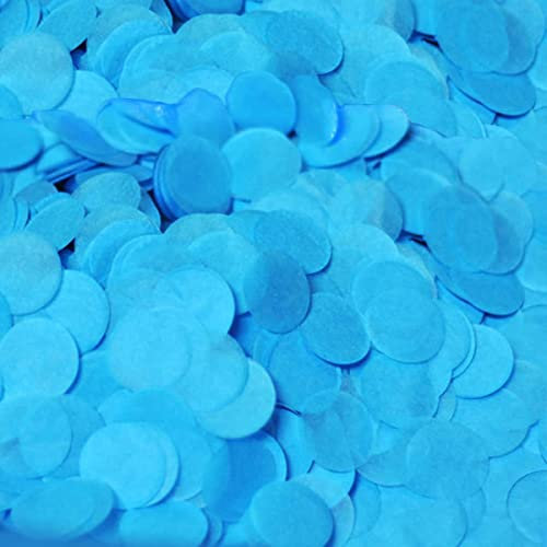 Seidenpapier Konfetti 5000 Stück Blau Rund Konfetti 2,5 cm Papier Kreis Konfetti Punkte für Tisch Hochzeit Geburtstag Party Dekoration