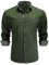 Enlision Chemises pour Hommes Habillées Manches Longues Chemise Casual Regular Fit Chemises Vert XL