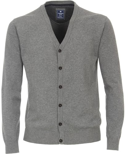 Redmond Strickjacke Uni 70 grau 3XL