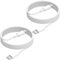 Câble USB C à Lightning (2m) 2 Paquets, [MFi Certifié] Câble de Chargeur Compatible avec iPhone 14/14 Plus/14 Pro/14 Pro Max/13/12/11/SE/X/8/iPad, Cable de Charge Rapide et de Transmission de Données