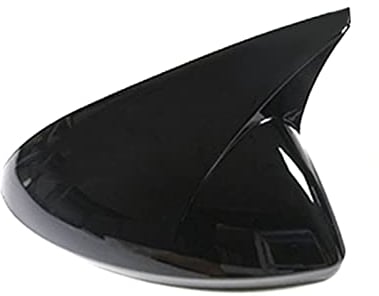 Spiegelkappen Für Opel Für Insignia (B/für MkII) 2017 2018 2019 Auto Außenspiegel Abdeckung Pailletten Auto Aufkleber Seitenspiegelkappe (Farbe : 1pc Black Left)