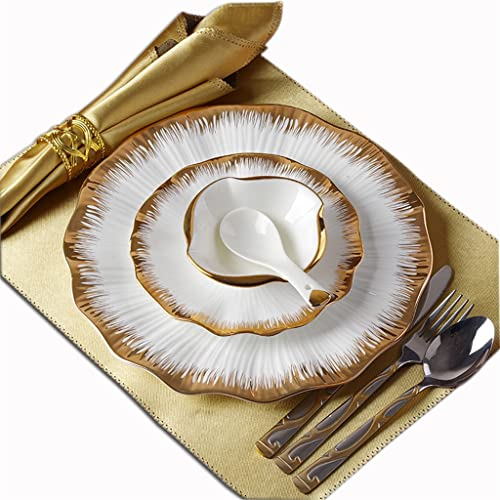 Set di posate in ceramica piatto piano ristorante piatto piatto tovaglietta set completo