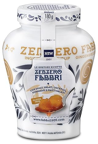 Food-United INGWER 600g Opaline | FABBRI 1905 | in Sirup | Halb-Kandiert | Zenzero | Ingwer Stücke aus Italien | fabbri ginger in syrop | für Toppings Dressings Garntiuren Cocktail Dessert Tee (1)