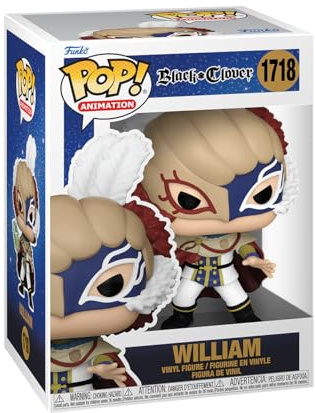 Funko Pop! Animation: Black Clover - William Vangeance - Vinyl-Sammelfigur - Geschenkidee - Offizielle Handelswaren - Spielzeug Für Kinder und Erwachsene - Anime Fans - Modellfigur Für Sammler