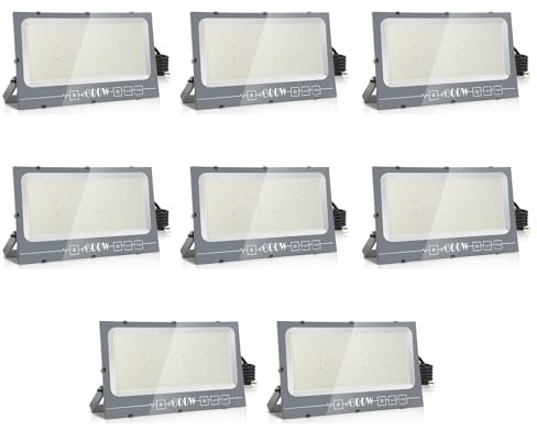 loyal LED Strahler Außen Fluter Aussen: 600W Superhell Scheinwerfer 3000K Kaltweiß 60000LM - IP66 Wasserdicht Verstellbar mit Bügel für Garten, Garage, Sportplatz