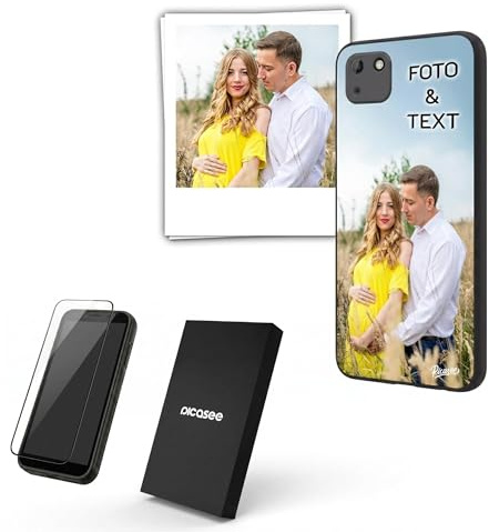 Picasee Personalisierte Handyhülle für Huawei P30 Lite – Ultimate Case, Handy-Case mit Acrylglas & Silikon, Stoßfest, Kratzfest, Kameraschutz, Premium-Qualität inkl. Echtholz-Box & Schutzglas