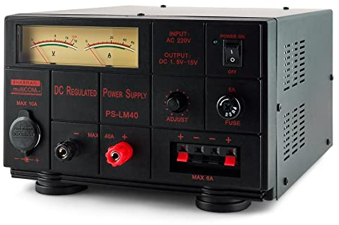Sharman Multicom LM40-A 40 Amp Analogue Display Linear Power Supply for Amateur Radio Enthusiasts, Professionals and Hobbyists in Electronics and Communications