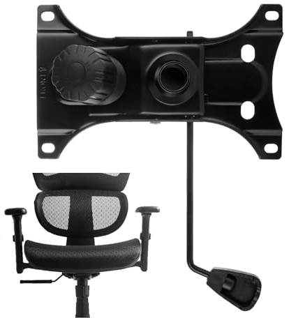 YAYODS Office Chair Replacement Parts, 500Lbs Office Chair Swivel Tilt Control Mechanism Replacement Parts, 6.3'' x 10.2 Mounting Holes Swivel Tilt Base, Black