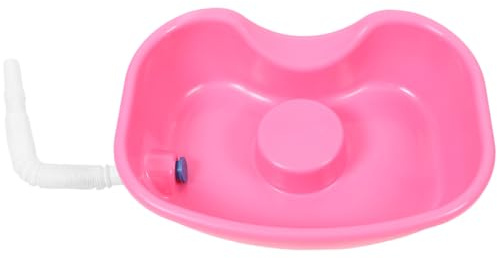 Lavacabezas Portátil para Cama, Lavabo de Plástico Ergonómico | Personas Mayores y Uso Doméstico, Bordes Curvos, sin Rebabas, Cómodo para Cuello
