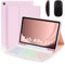 Funda con Teclado, Color Rosa, Funda con Teclado para Samsung Galaxy Tab A7 10.4'' 2020 (SM-T500/T505/T507), retroiluminación de 7 Colores, Teclado inalámbrico magnético desmontabl