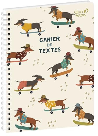 Quo Vadis Cahier de textes FR Animascot Chien 15x21 cm