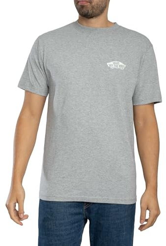 Vans Men's Double Standard Back Logo T-Shirt, Athletic Heather