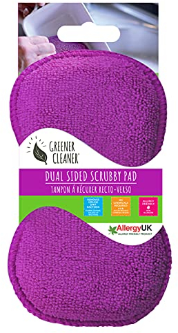 Living Eco Home Greener Cleaner Dual Sided Scrubby Pad, 1 pad