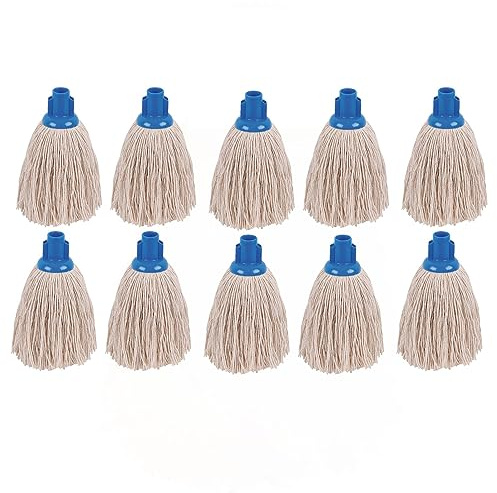 2Work Twine Rough Socket Mop 12oz Blue (Pack of 10) 101851B